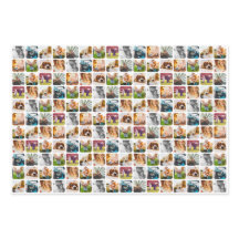 3xシート10写真テンプレート丸め包装紙