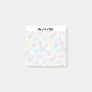 3xパーソナライズされた3薬局付箋おもしろい, ポストイット