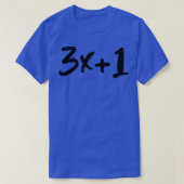 3x1 CollatzまたはHailstoneの問題1 Tシャツ (デザイン正面)