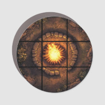 3x3たき火の磁気グリッドマップ