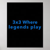 3x3のWhere Legends 遊 ポスター (正面)