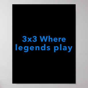 3x3のWhere Legends 遊 ポスター