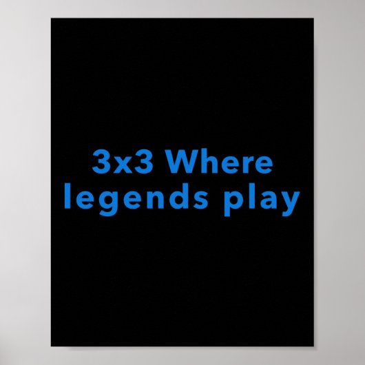 3x3のWhere Legends 遊 ポスター (正面)