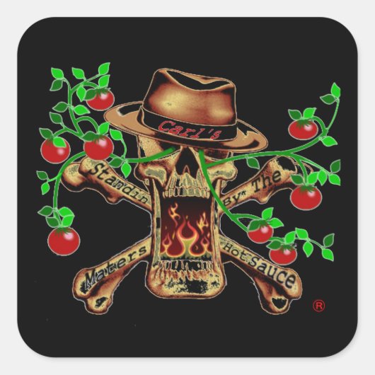 3x3インチステッカー スクエアシール (正面)