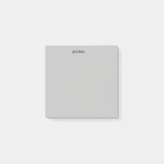 3X3ジョットそれを下に置く ポストイット (正面)