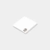3x3 Post-It Note with Tiny Gnome Design ポストイット (アングル)