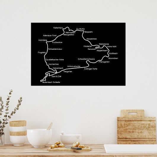 3x4マップ ポスター (キッチン)