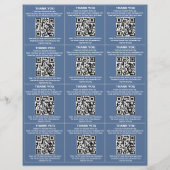 3x4小さい正方形サンプル挿入紙シート (裏面)