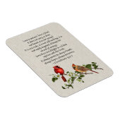 3x4深紅色Dogwood Love is Patient Love is Kind マグネット (右側)