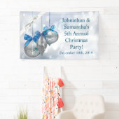 3'x5'バナパーソナライズされたーオーナメント雪片Sno 横断幕 (インサイチュ)