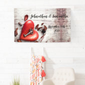 3'x5'バナーカントリーパーソナライズされたウッドの鍵を私のHに 横断幕 (インサイチュ)