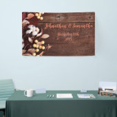 3'x5'バナーコットンパーソナライズされたブランチon Dark Wo 横断幕 (トレードショー)