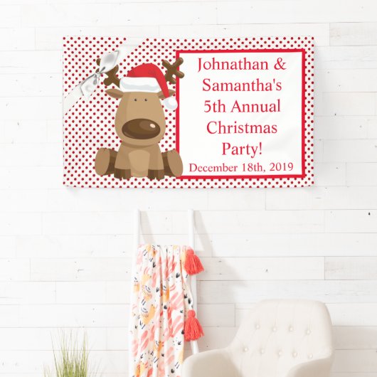 3'x5'バナートナパーソナライズされたークリスマスクリスマス 横断幕 (インサイチュ)