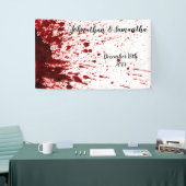 3'x5'バナー血液(ばちゃばちゃ)跳ねるVampire G 横断幕 (トレードショー)