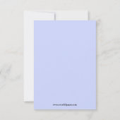 3x5垂直ドレス&ブーケ-ブライダルシャワー招待状 招待状 (裏面)