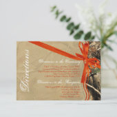 3x5方向カードハンターズカモフラージュ迷彩柄オレンジ エンクロージャーカード (スタンド正面)