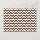 3x5方向カードブラウンオレンジシェブロン エンクロージャーカード (裏面)