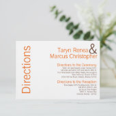 3x5方向カードブラウンオレンジシェブロン エンクロージャーカード (スタンド正面)