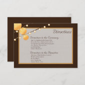 3x5方向カード紙提灯Brow Chinees エンクロージャーカード (正面/裏面)