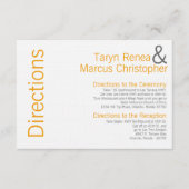 3x5方向カード黄色灰色の灰色の一流のシェブロン エンクロージャーカード (正面)