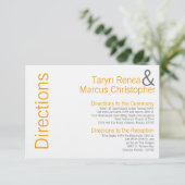 3x5方向カード黄色灰色の灰色の一流のシェブロン エンクロージャーカード (スタンド正面)