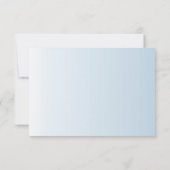 3x5 クリスタル スノーフレーク 冬 ご返信カード RSVP 招待状 (裏面)