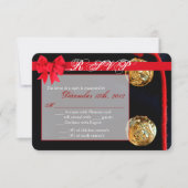 3x5 R.S.V.P.の応答カード均一海洋の服青 出欠カード (正面)