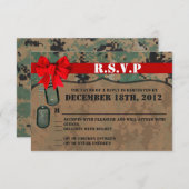 3x5 R.S.V.P.リプライカードマリンデジタルプリント 出欠カード (正面/裏面)