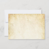 3x5 R.S.V.P.リプライカード秋ツリー古い紙Vinta 出欠カード (裏面)