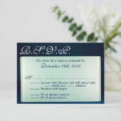 3x5 R.S.V.P.リプライ・カードすりガラス鏡機 出欠カード (スタンド正面)