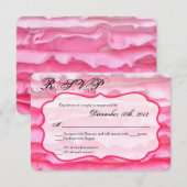 3x5 R.S.V.P.リプライ・カードのグラデーションつや消し 出欠カード (正面/裏面)