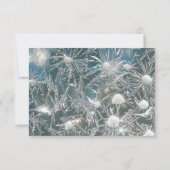 3x5 R.S.V.P.リプライ・カードひび氷の冬の雪 出欠カード (裏面)