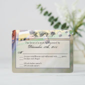 3x5 R.S.V.P.リプライ・カード・メイスン・ジャー・キャンドルホルダー 出欠カード (スタンド正面)