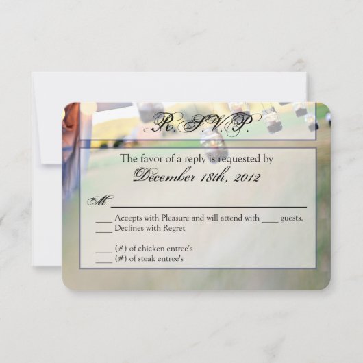 3x5 R.S.V.P.リプライ・カード・メイスン・ジャー・キャンドルホルダー 出欠カード (正面)