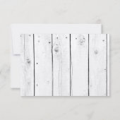 3x5 R.S.V.P.リプライ・カード・メイソンjarウッド・カントリー 出欠カード (裏面)