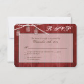 3x5 R.S.V.P.リプライ・カード・メイソンJAR文字列ライト 出欠カード (正面)