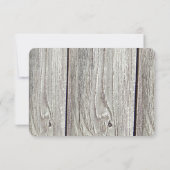 3x5 R.S.V.P.応答カードメイソンjarとワイルドフラワー 出欠カード (裏面)