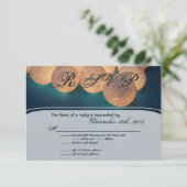 3x5 R.S.V.P.応答カード文字列ライトナイトランター 出欠カード (スタンド正面)