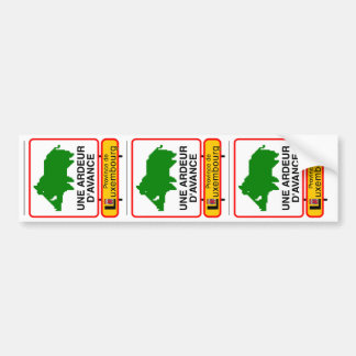 3x STICKER VOITURE - UNE ARDEUR D'AVANCE バンパーステッカー