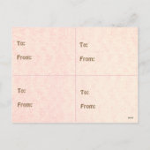 4おもしろいモンキートップバナナバレンタインカード シーズンポストカード (裏面)