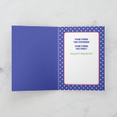 4おもしろい歳かわいい赤鮫マンガ カード (内部)