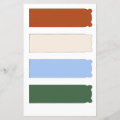 4かわいいクマ編集可能しおり切り取り手 (裏面)