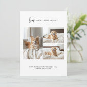 4ついけなのフォトドッグおもしろいクリスマスペットを定義 シーズンカード (スタンド正面)