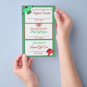 4つのおもしろいクリスマスゲーム チラシ (ハンドル)