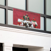 4つのくるみ割りのグループ 横断幕 (ビルの外側)