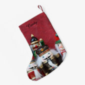 4つのくるみ割りグループ スモールクリスマスストッキング (裏面 (吊り時))