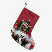 4つのくるみ割りグループ スモールクリスマスストッキング (正面 (吊り時))