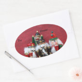 4つのくるみ割りグループ 楕円形シール (封筒)