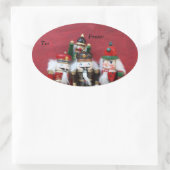 4つのくるみ割りグループ 楕円形シール (バッグ)