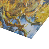 4つのひまわり付きスチルライフVan Vincentゴッホ カッティングボード (角)